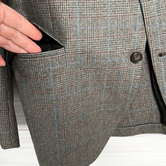 Brooks Brothers Vintage Glen Check Single Breasted Blazer Sport Coat 41R - Picture 6 of 16